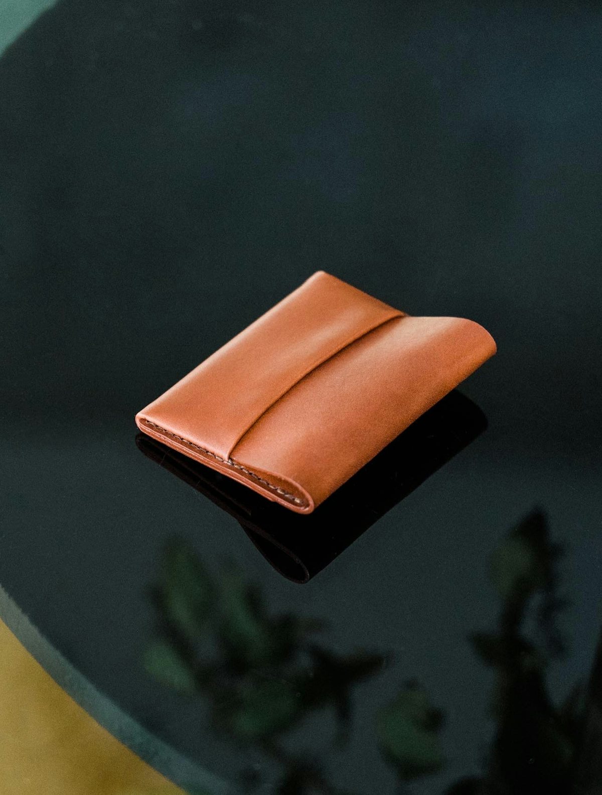 7 COLORS Whiskey Shell Cordovan Leather Key Case 