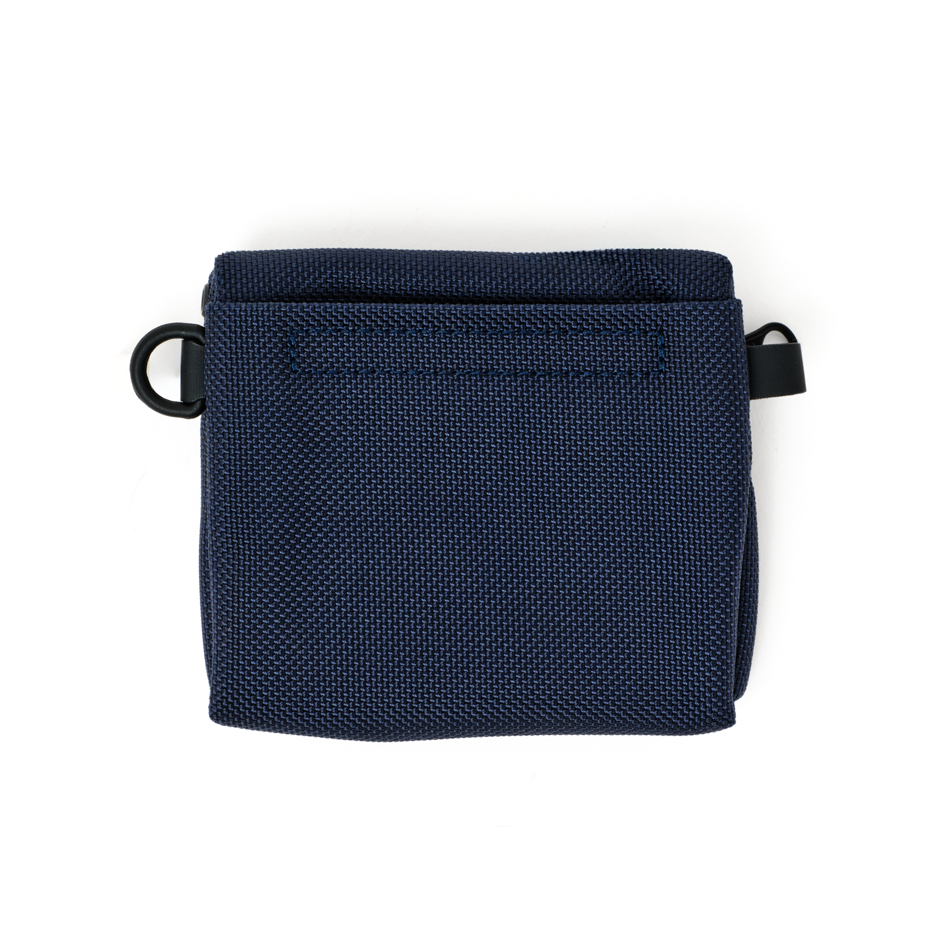 Back of the MAKR Bracket Pouch/Wallet in Ink 1680 ballistic nylon.