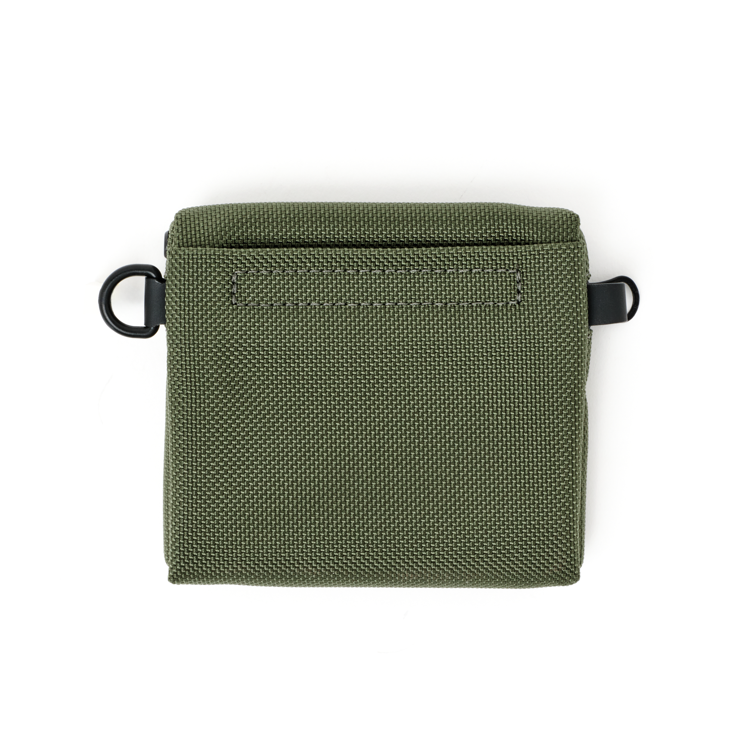 Back of the MAKR Bracket Pouch/Wallet in Fern 1680 ballistic nylon.