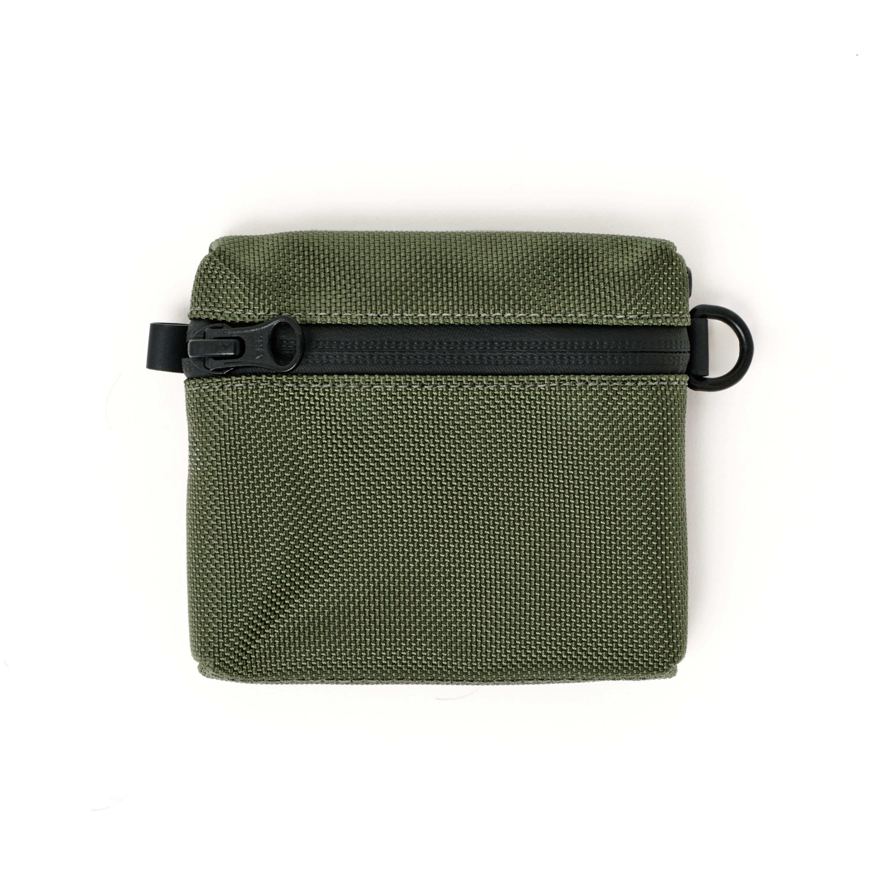 Front view of the MAKR Bracket Pouch/Wallet in Fern 1680 ballistic nylon.
