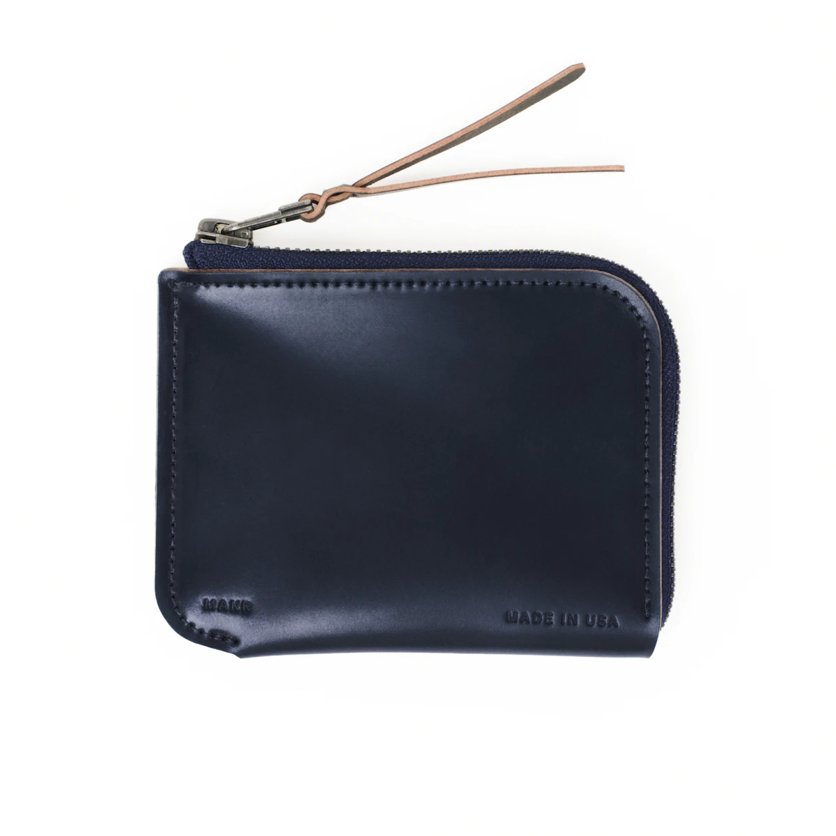 Zip Luxe V2 Wallet, Navy Shell Cordovan - MAKR