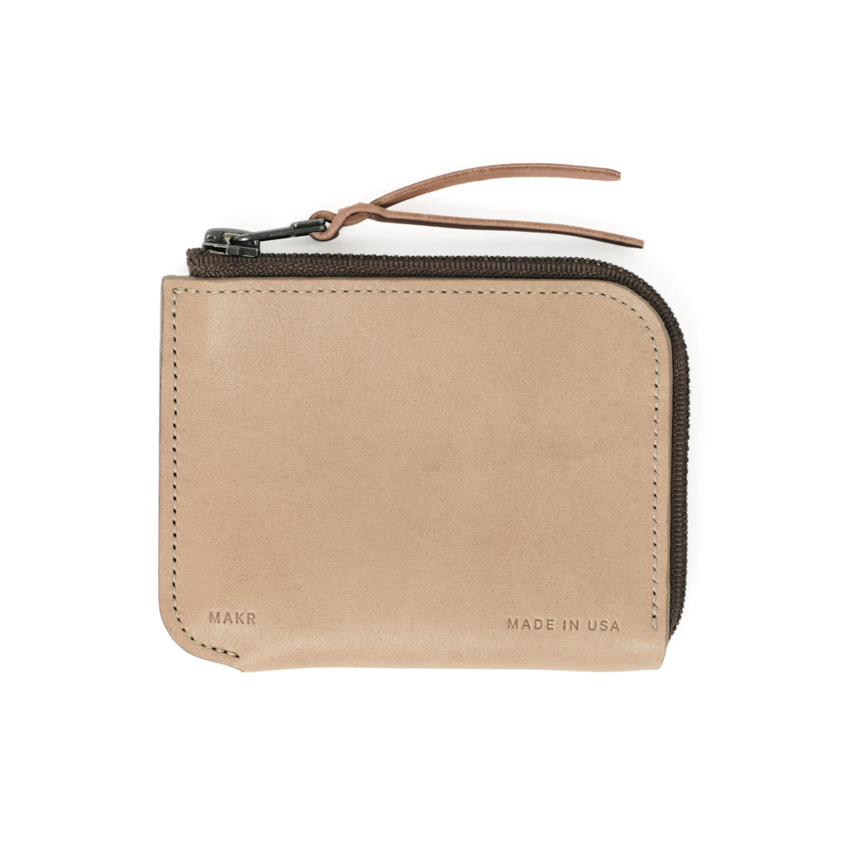 Zip Luxe V2 Wallet, Smooth Khaki - MAKR