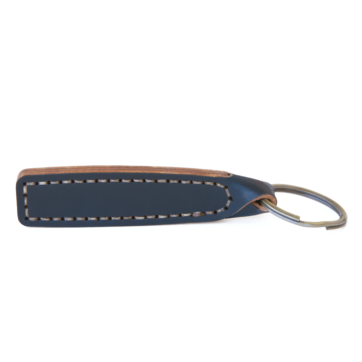 Makr Loop Keychain w/ Snap Hook, Navy Shell Cordovan