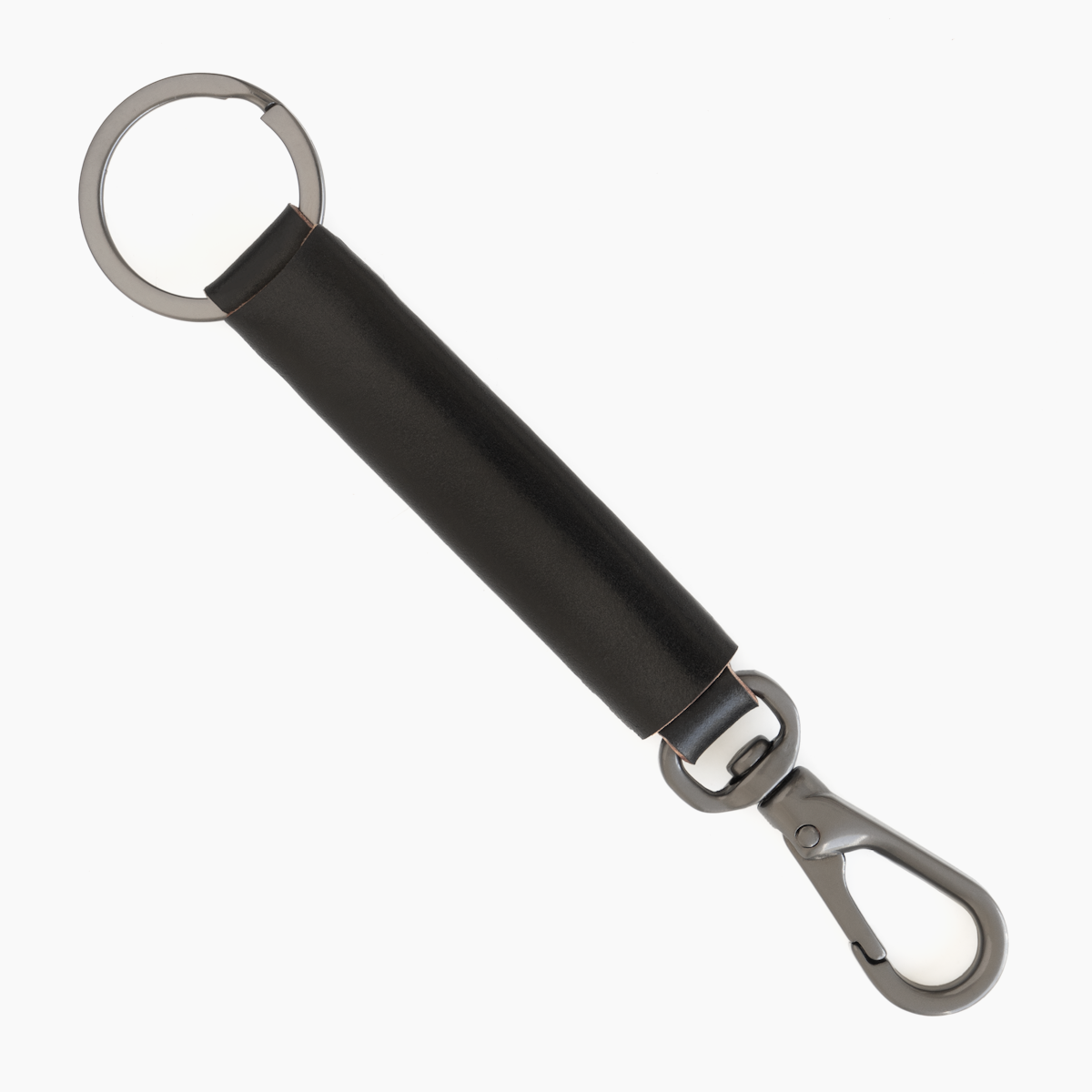 Loop Keychain w/ Snap Hook, Navy Shell Cordovan