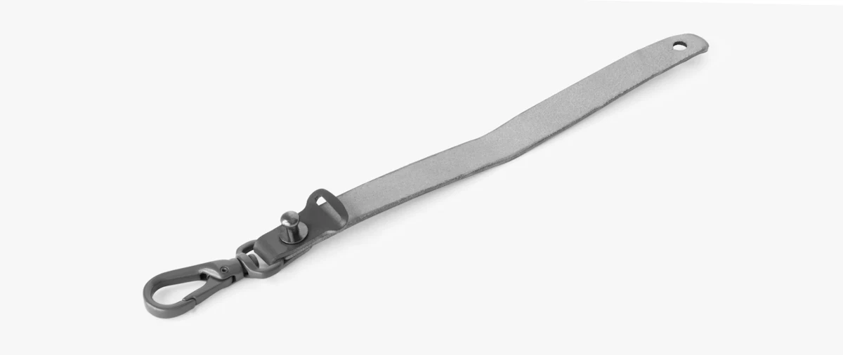 Key Tether w/ Snap Hook, Ox Blood Shell Cordovan - MAKR